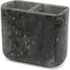 74814 Charcoal Marble Stone Rectangular Toothbrush, Paste Holder Organizer, 5-1/2"