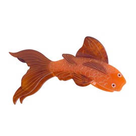 Fancy Carp Fish Hair Clips,Novelty Acetate Claw Clip for Women,Cute Hair Clip,Orange