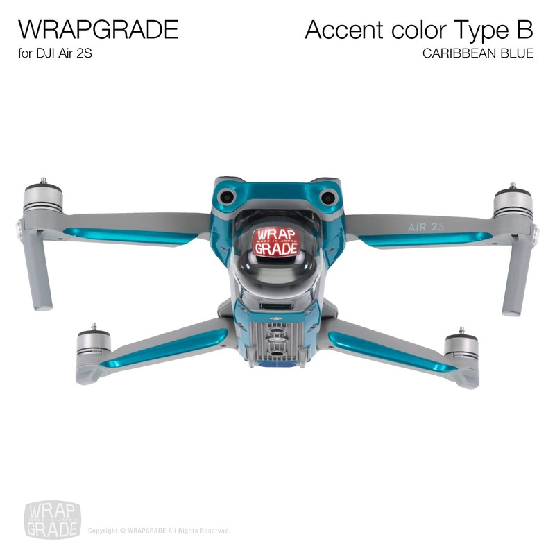 Wrapgrade Skin Compatible with DJI Air 2S | Accent Colour