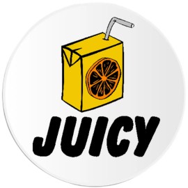 Kiwi Gifts Juicy Juice Box - 3 Pack Circle Stickers 3 Inch