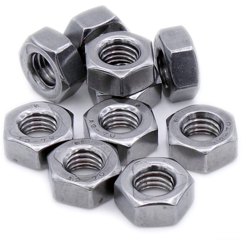 M10 (10mm) All Metal Self Locking Nut - Stainless Steel