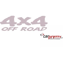 4x4 Off Road Truck Decal- F34A (4 Inch, Silver)