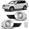 Nilight Fog Lights Assembly Compatible with 2008-2011 Toyota Highlander