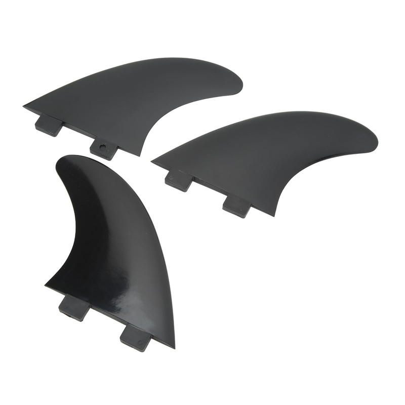 3Pcs Surfboard Fins PVC Quick Release Replacement Tri Fin Set