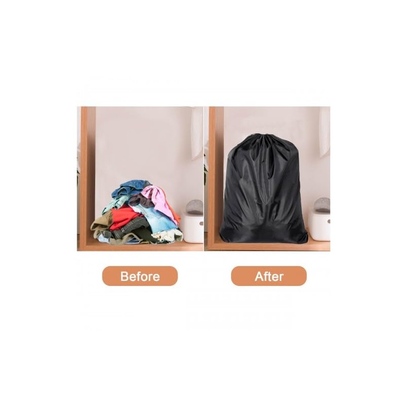 Extra Large Drawstring Bag Black, 94CM x 120CM Tear-Proof Portable