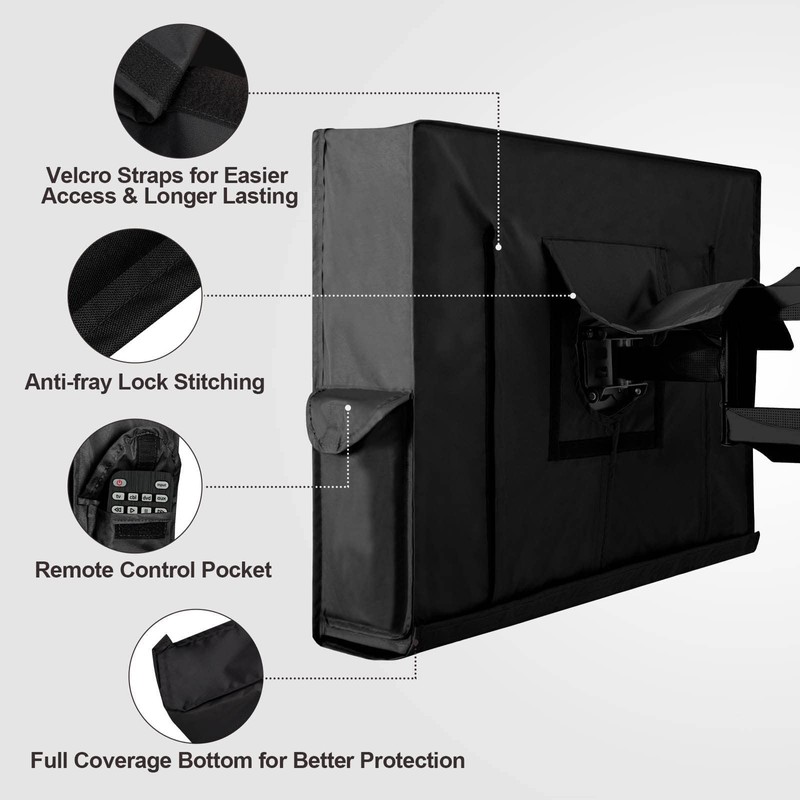 PureFit Waterproof Weatherproof Outdoor TV Cover 28"-32" inch for Outside,
