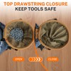 MELOTOUGH Mini Nail and Screw Pouch with Drawstring Closure |