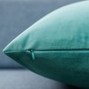 JUSPURBET Teal Green Velvet Throw Pillow Covers 55x55 CM Set