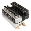 Baomain 8 Space Pneumatic Solenoid Valve Set PT1/8'' 4V110-06 24VDC
