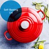 BK Cookware Bourgogne Enameled Cast Iron 4.4QT Dutch Oven, Chili
