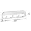 iDesign Self-Adhesive Key Rack Organizer for Entryway, Kitchen - 4
