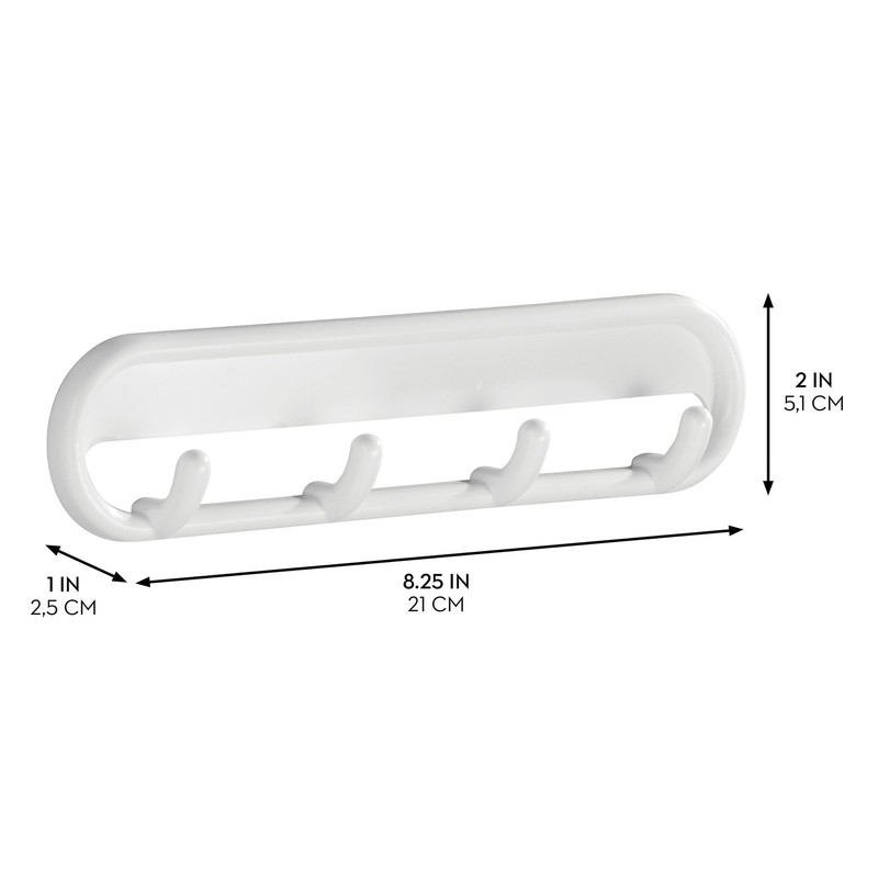 iDesign Self-Adhesive Key Rack Organizer for Entryway, Kitchen - 4
