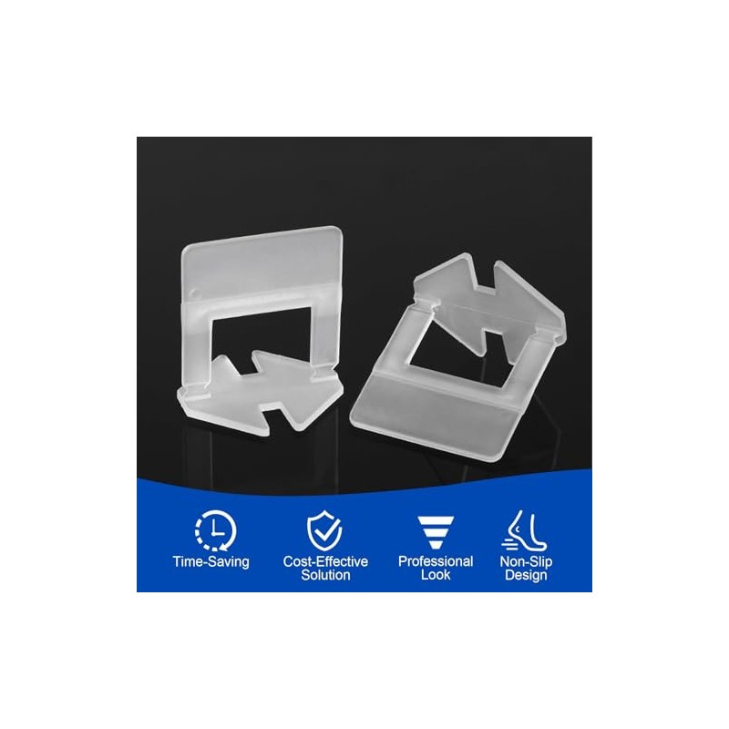 DGSL Tile Leveling System, 4650-Piece 1/16" Tile Spacers Clips Tile