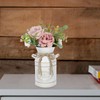 Kichvoe Farmhouse Flower Jug Rustic Pitcher Vase for Artificial Fresh