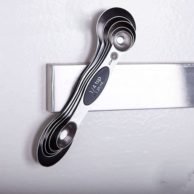 TAMUME Double Sided Stainless Steel Measuring Spoon Set of 5