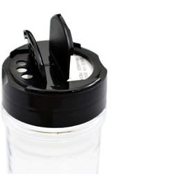 ROYALHOUSE - 12 PACK - 5.5 Oz with Black Cap - Plastic Spice Jars Bottles Containers - Perfect for Storing Spice, Herbs and Powders - Lined Cap - Safe Plastic - PET - BPA free - Made in the USA