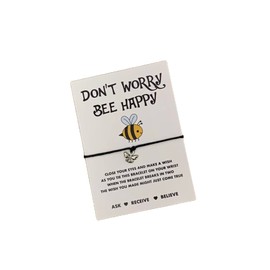Bee gift | Bee wish string bracelet | Don't worry bee happy gift
