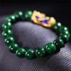 Asotagi Feng Shui Pixiu Bracelet, Jade Pixiu Bracelet, Unisex, Hand