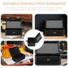 DOITOOL Black Metal Tool Box Multifunction Iron Portable Tool Box