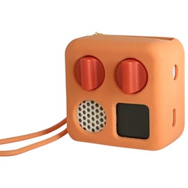 Silicone Cover for Yoto Mini Player, Protective Sleeve Case Compatible with Audio Music Player (Orange)