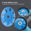 8 Teeth Milling Cutter Wood Carving Disc 8 Teeth Milling