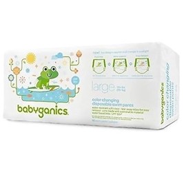 Babyganics Color Changing Disposable Swim Diapers, Large