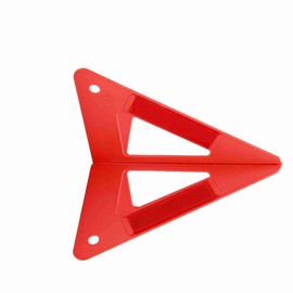 Ausla Reflektierendes Dreieck Warnschild Notfallstoppschild mit Hoher Sicht Rotes Licht für LKW -Anhänger und Fahrzeugesicherheit