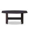 Furinno Engineered Wood Simple Design Coffee Table in Dark Walnut