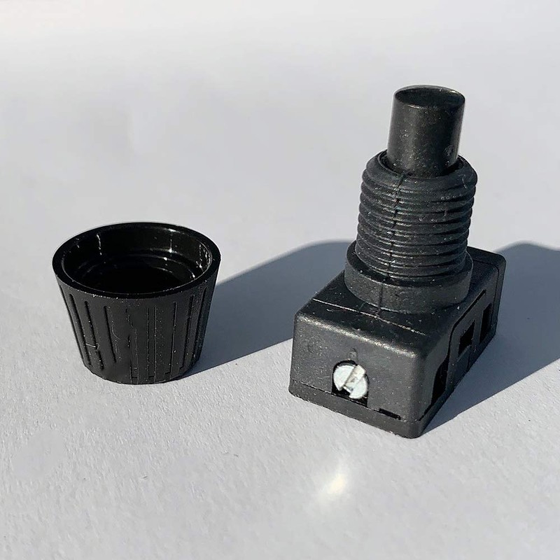 Built-in Pressure Switch 1-Pin 250V 2A Black with Screw Cap