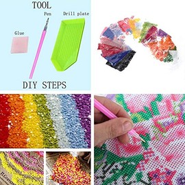 4Mybebe Diamond Painting 5D, Diamante Cuadrado Set de Arte, 30x40 cms Kit de Arte Decoracion 5D Diamond Painting, BAILARINA ARTE MUSICA (Artista Violonchelo)