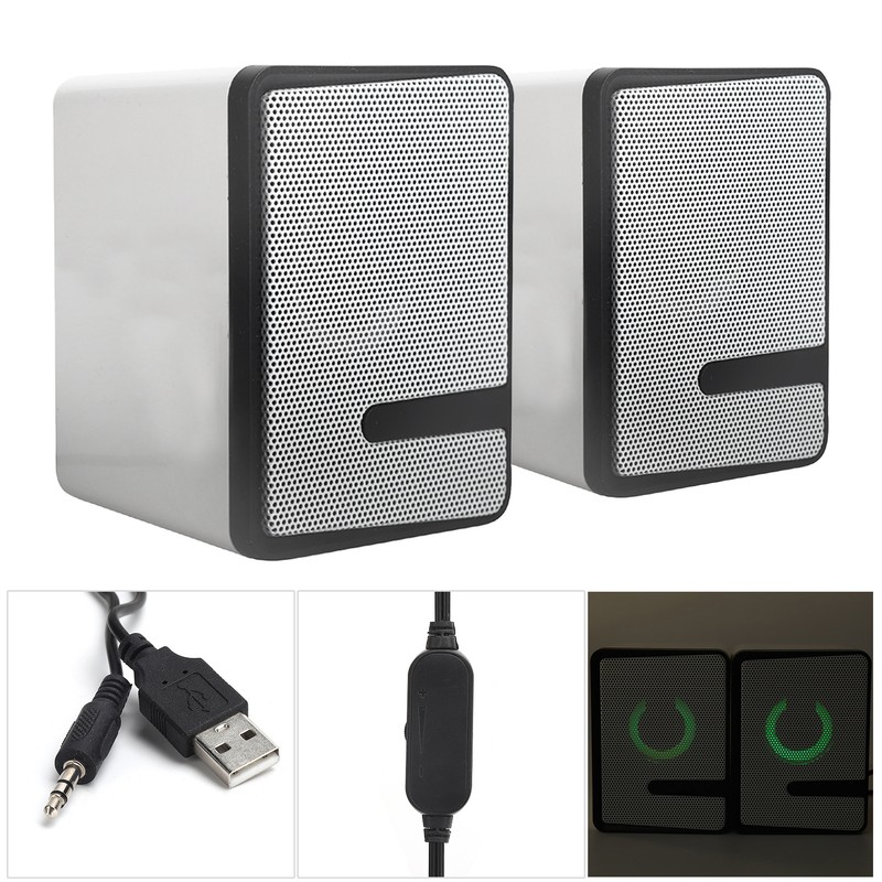 Wireless Desktop Computer Speaker Recrectangular USB Mobile Phone Universal Active