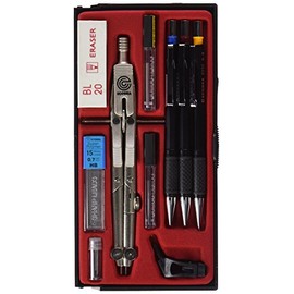 Ecobra 429910 Silver Master Spring Bow Compass Matt Nickel-Plated