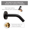 1 Pcs 6IN Shower Arm with Flange, Wall Mounted Shower