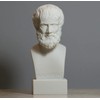 Aristotle Greek Philosopher Scientist Alabaster Bust Statue Sculpture 15cm