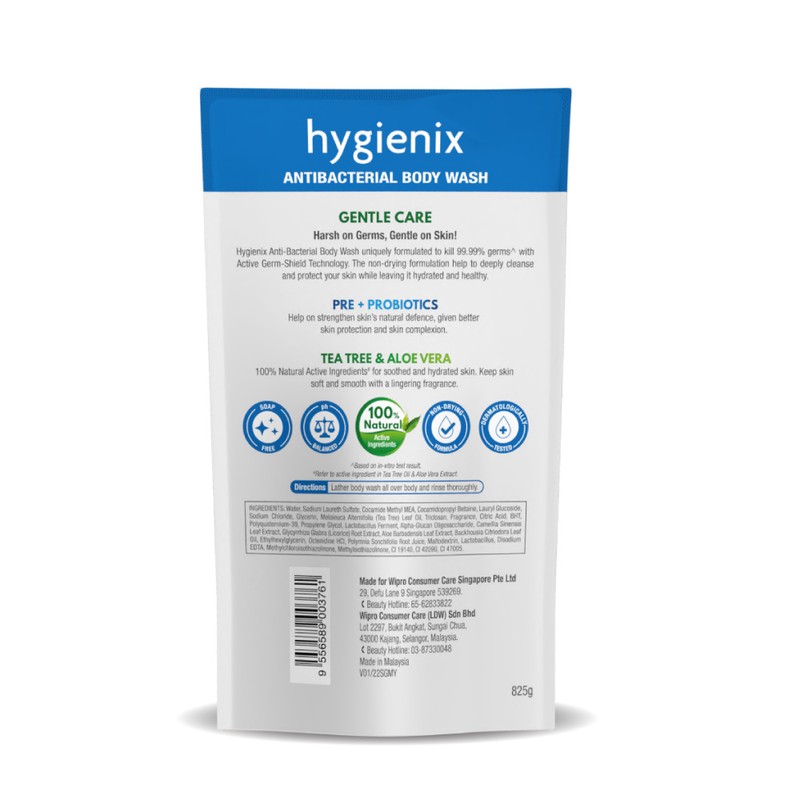 GINVERA Hygienix Antibacterial Body Wash Gentle Care Pre & Probiotics