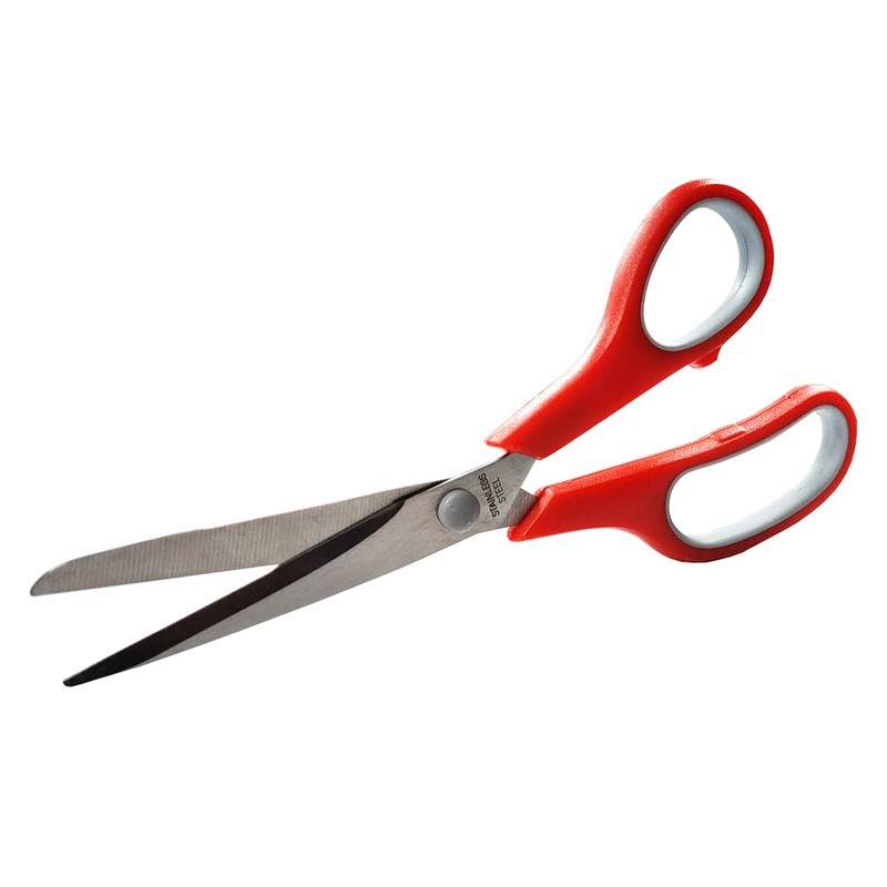 8.25" Soft Grip Scissors with Steel Blades, Super Sharp, Multipurpose