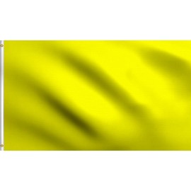 DMSE Solid Yellow Blank Flag 3X5 Ft Foot Flag UV Resistant (3x5 Polyester, Yellow)