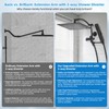 Hibbent All Metal CUPC Certified 12'' Rainfall Shower Head, Dual