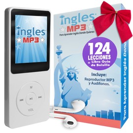 Curso de INGLES MP3, Aprende Ingles en 3 Meses, CURSO DE Ingles (Incluye reproductor mp3 compacto con 124 Lecciones + Libro Guía)