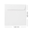Paper24 Square Envelopes 16 x 16 cm with Peel and