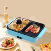 2-in-1 Electric Hot Pot with Grill, Non-Stick Pan for Boiling