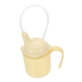 FELTECHELECTR Elderly Feeding Cup Safe Easy to Use Liquid Diet Cup Straw for Disabled Patients Pregnant Women