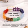 JSDDE 7 Chakra Bracelet Healing Stones Bracelet Gemstone Bracelets Adjustable