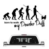 Siviwonder Powder Puff Powder Puff Crested Dog Evolution Car Sticker