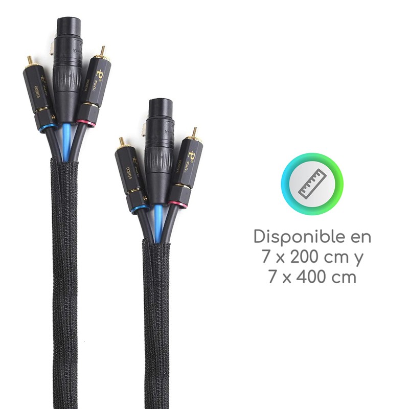 Lenfech Organizador de Cables de 2 y 4 Metros para