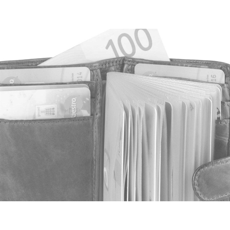 Bear Design Card Holder Mini Wallet Small Blue