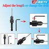 DKIBBITH 12-Piece Countersink Drill Bit Set with 5 Spare Bits,