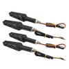 4Pcs Motorcycle LED Turn Signals Daytime Running Lights Blinker Front