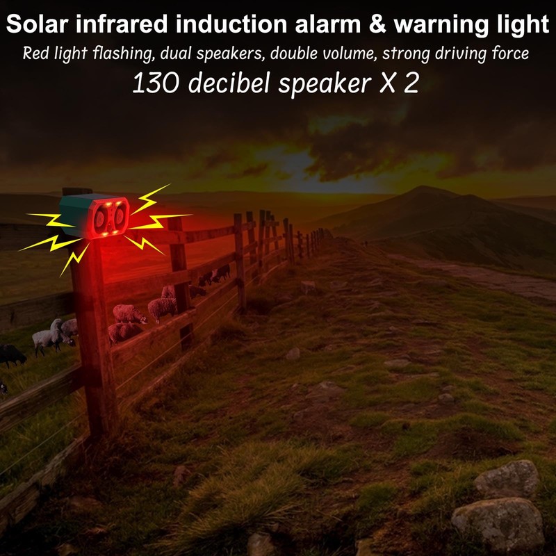 SENKEFEI SS Solar-Outdoor Motion Sensor Alarm - 130db motion detector