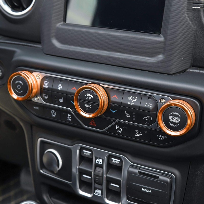 Voodonala Air Conditioner Headlight Center Consoles Switch Knob Cover Trim